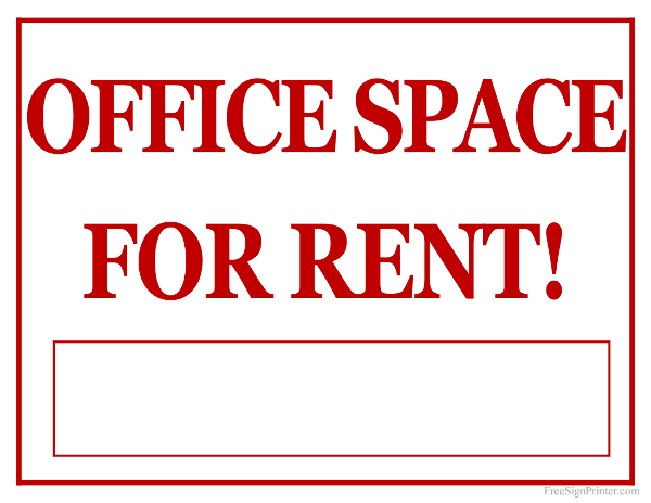 Printable Rental Signs - Print For Rent Signs
