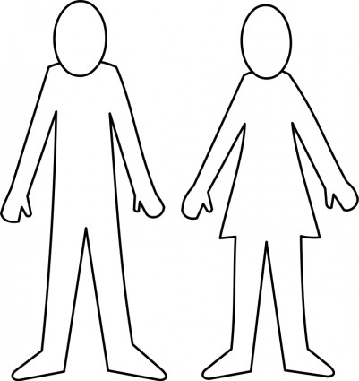 Female Body Outline Template - ClipArt Best