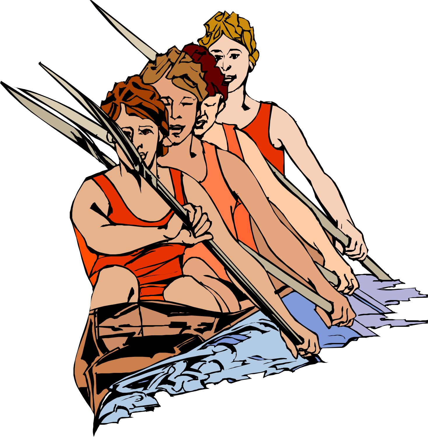 Pix For > Team Rowing Clipart