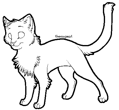 Free cat lineart by therougecat on deviantART