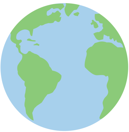 Pastel Colored Planet Earth - Free Clip Art