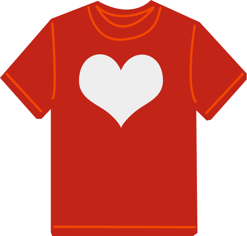 Red T-shirt Free Vector / 4Vector