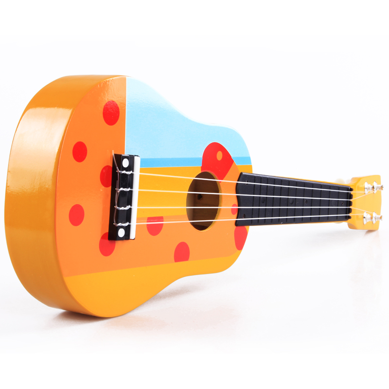 Wooden acustic guitar baby toy folk guitar small guitar mini ...