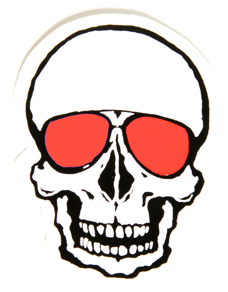 Red Eye Skull Cross Bone Vest Extender