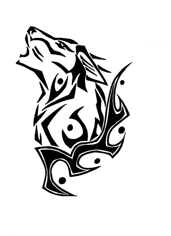 Howling Wolf Tattoo by BornToSoar on deviantART