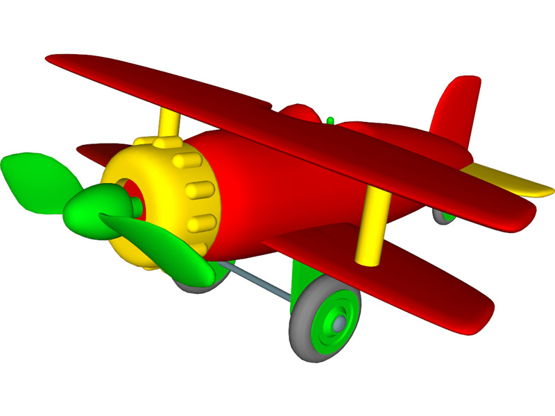 Airplane Toy 3D Model Download | 3D CAD Browser