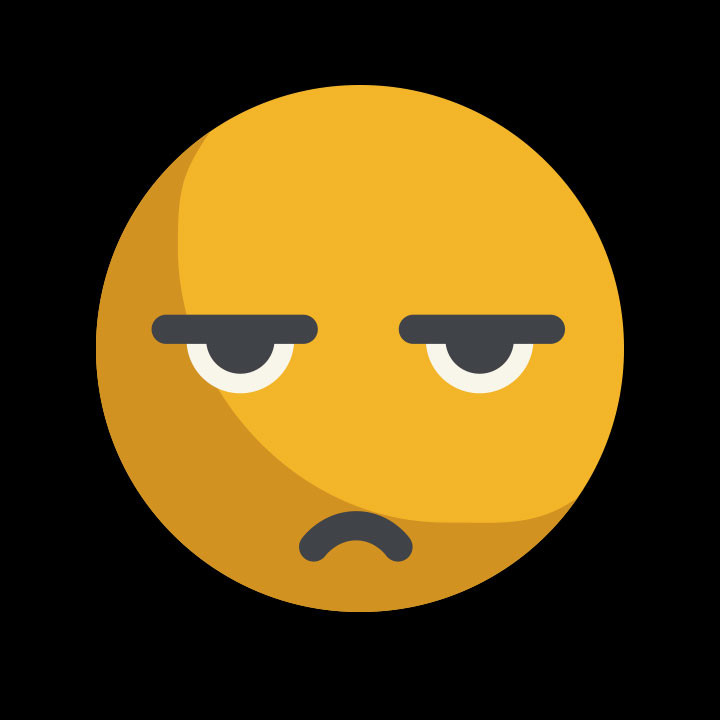 Grumpy Emoticon | LynxGraphix
