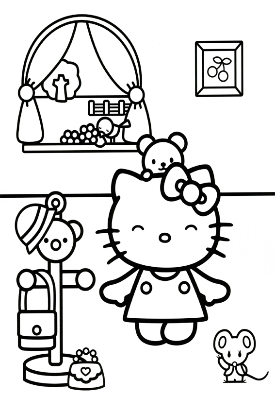 Hello Kitty coloring pages overview with a lot of sheets to color ...