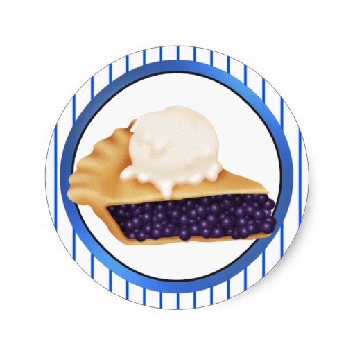 Blueberry Pie Stickers, Blueberry Pie Sticker Designs