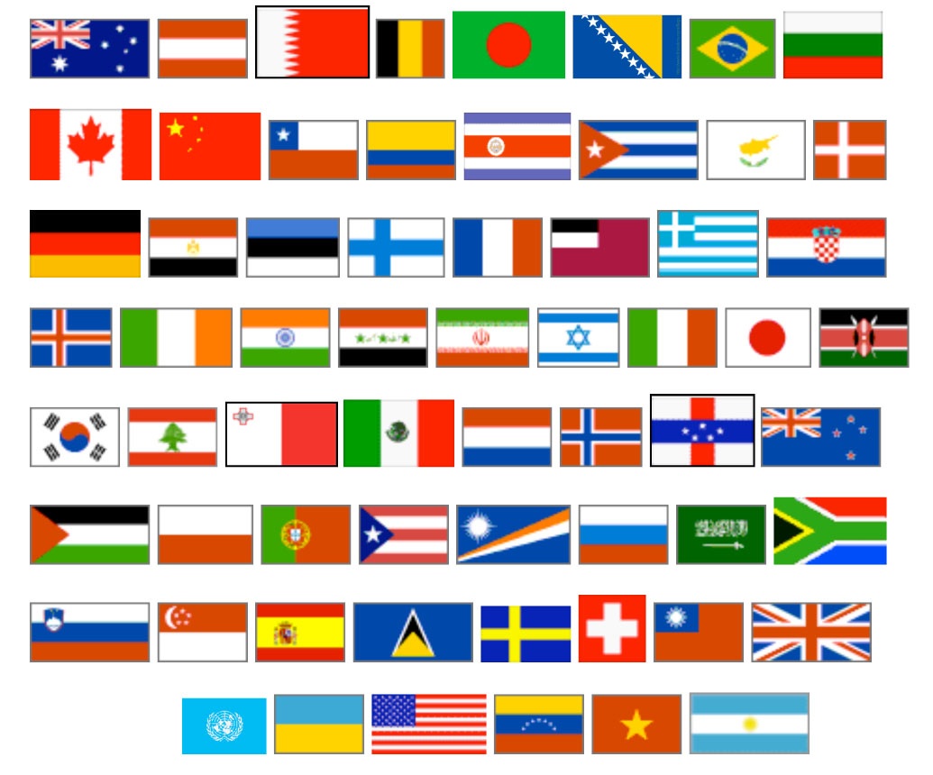 Flags From Around The World On A Price Tag Shape As Symbol And ...