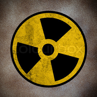 Nuclear Power Plant with Radioactivity Sign | Stock Photo | Colourbox