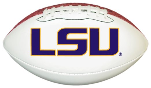 Amazon.com : NCAA LSU Tigers Official Size Synthetic Leather ...
