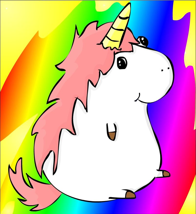 Rainbow Cartoon Unicorn | lol-