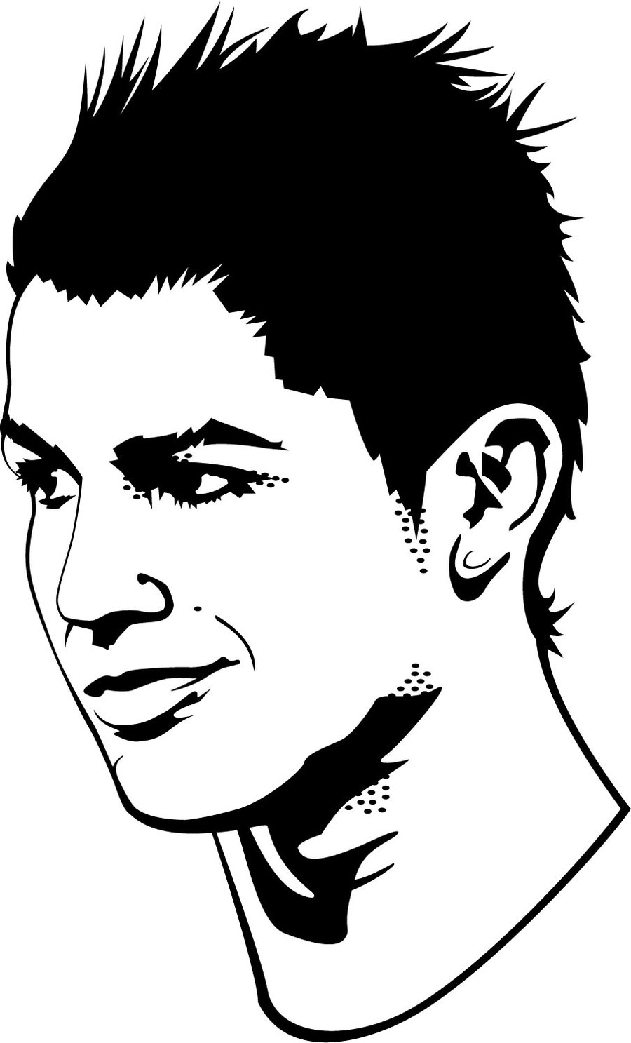 Cristiano Ronaldo Portrait by Vectorportal on deviantART