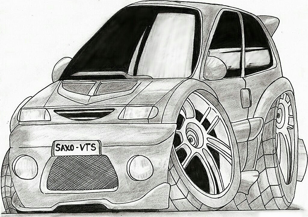 Saxo Vts (cartoon car) by ladypokers on DeviantArt