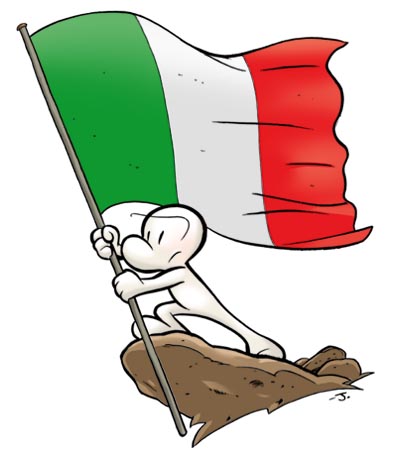 Italian Flag Cartoon Were In Florence Italy Clipart - Free Clip ...