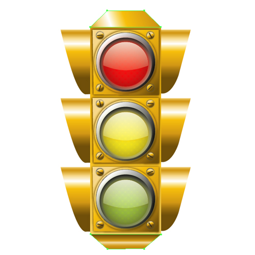 clipart traffic light yellow - photo #49
