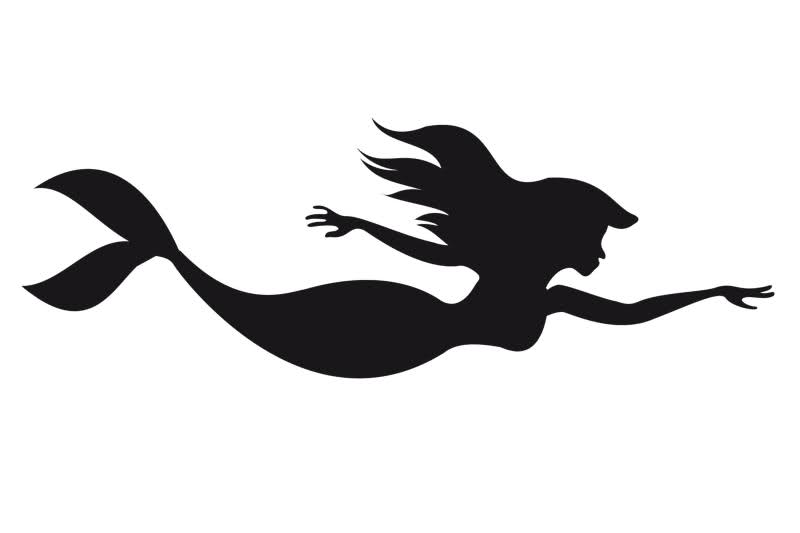 The Little Mermaid Silhouette - Cliparts.co