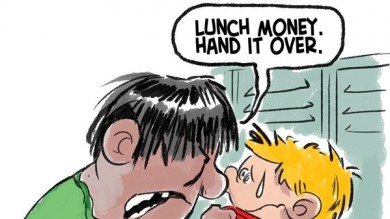 Bullies Prefer the Flat Tax System Cartoon ❤ Cartoon