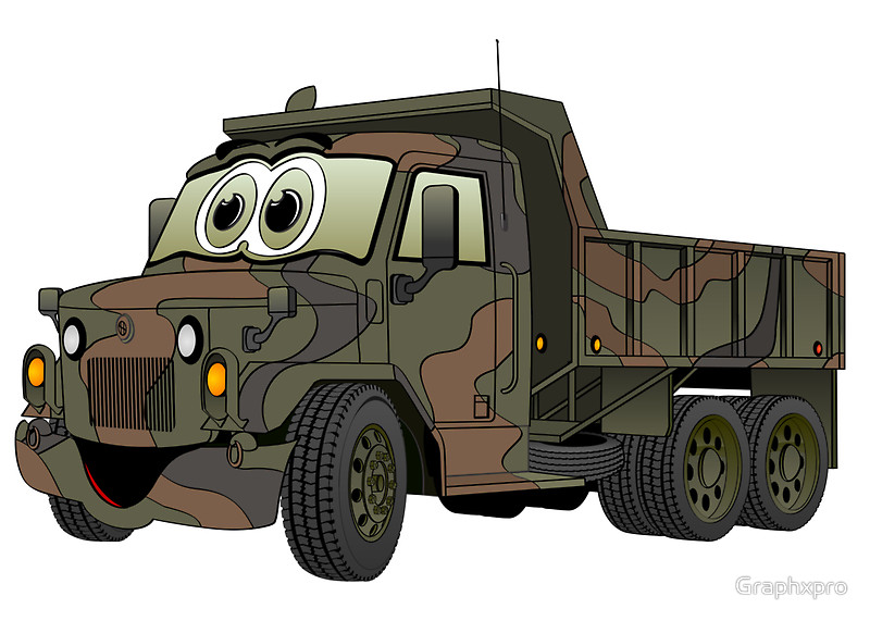 Military Dump Truck Cartoon" Posters by Graphxpro | Redbubble