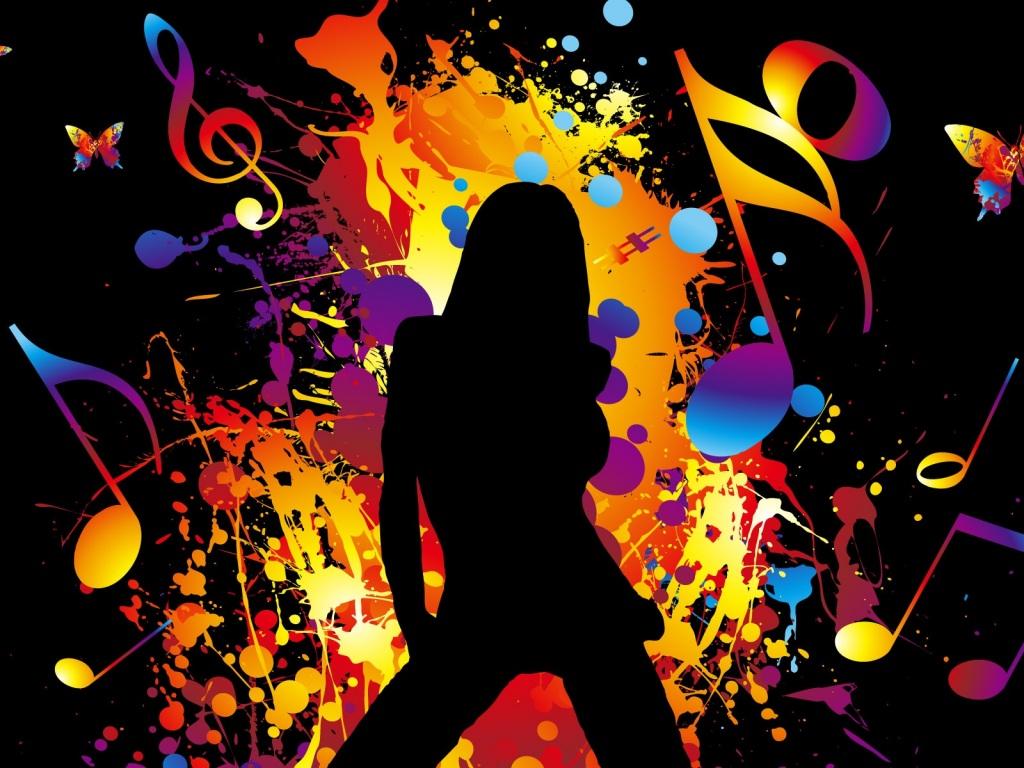 colorful-vector-music-girl- ...