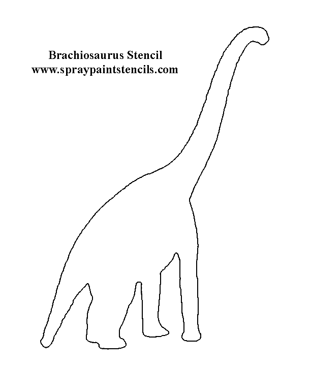 Free Dinosaur Stencils