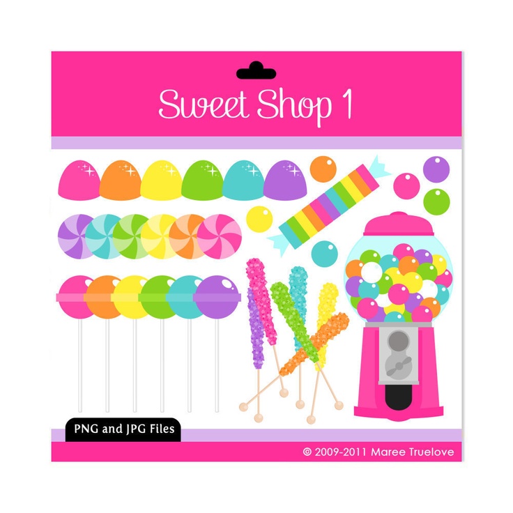 Sweet Shop 1 Clipart - Digital Clip Art Graphics for Personal or Comm…