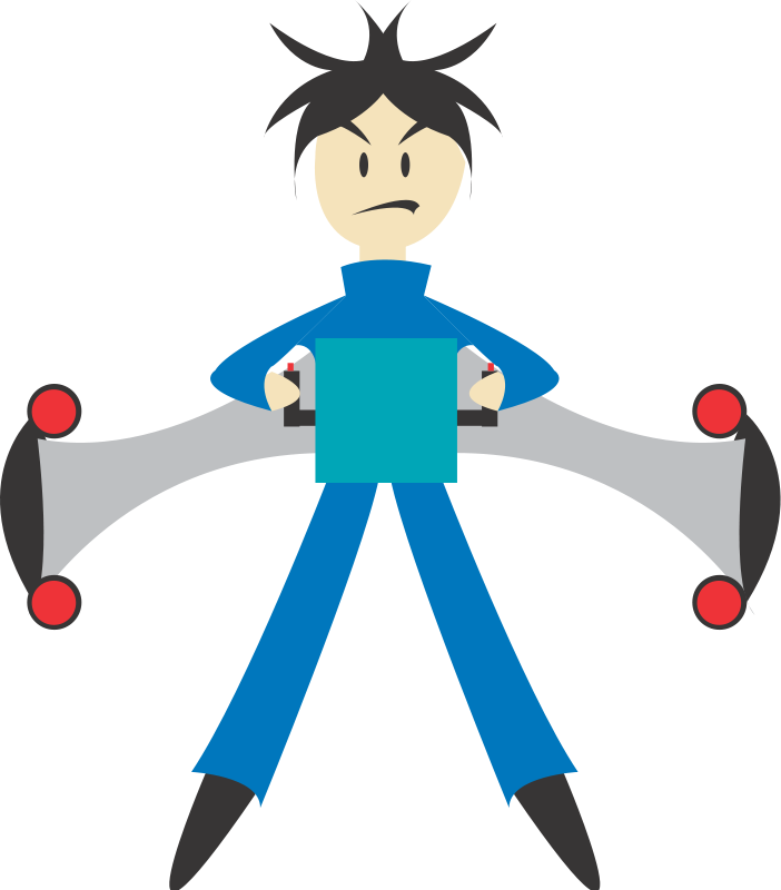 Man with jet pack Free Vector / 4Vector