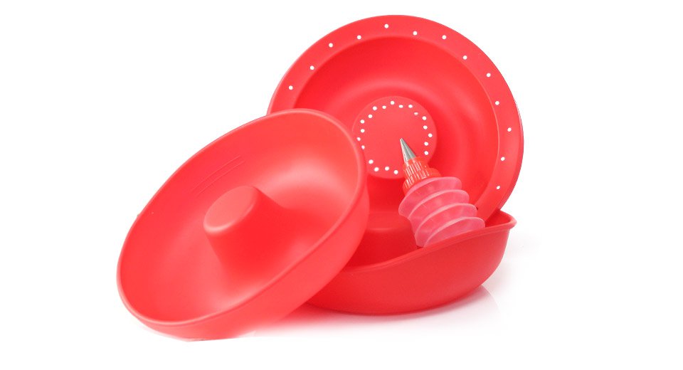 $16.32 Silicone Giant Doughnut Cake Maker Mould - red / 21cm*5cm ...