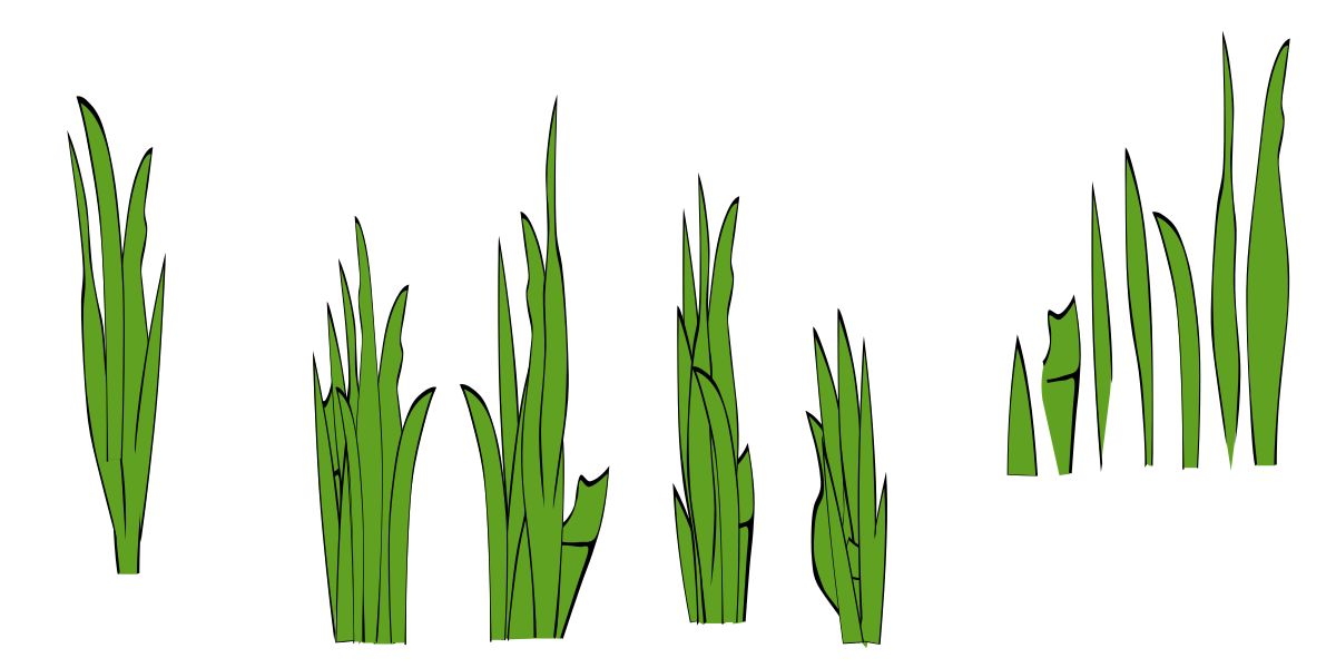 Grass Blades And Clumps Clipart by eady : Green Cliparts #10899 ...