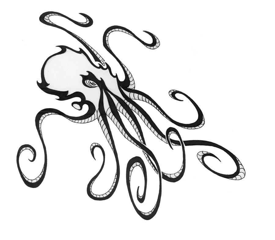 Octopus Line Drawing