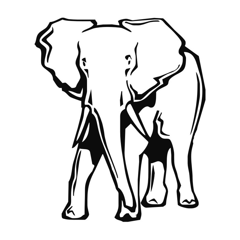 Sticker elephant face