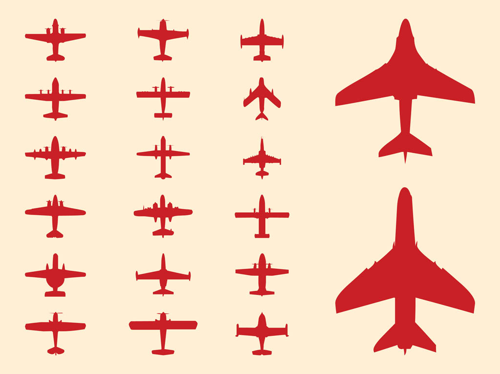 Free Airplane Vectors - 2. Page