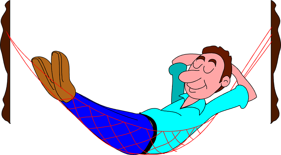 Free Stock Photos | Illustration of a man sleeping in a hammock ...