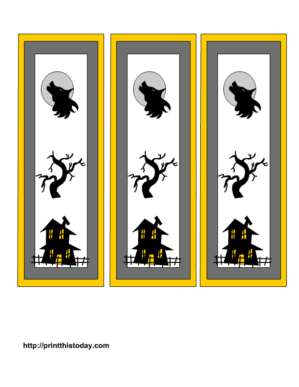 Free Printable Halloween Bookmarks | Print This Today