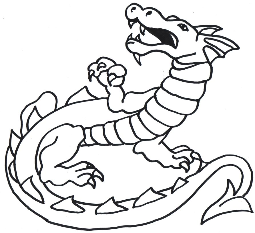 Coloring pages draw a dragon coloring pages easy |coloring pages ...
