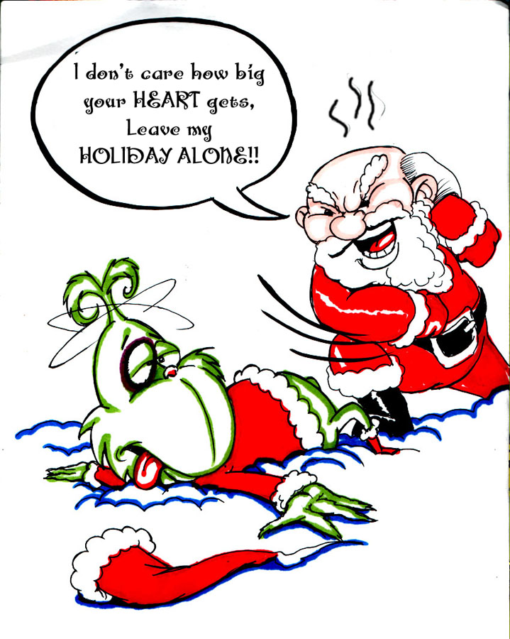 Grinch Santa by biomek on deviantART