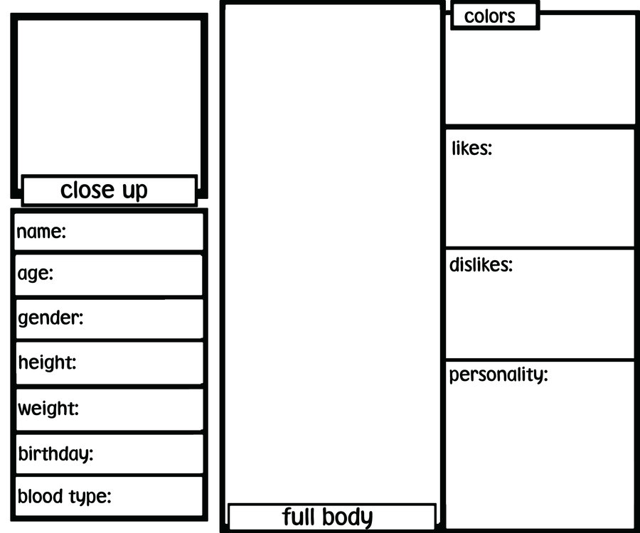 deviantART: More Like Blank character template by Anekamaru