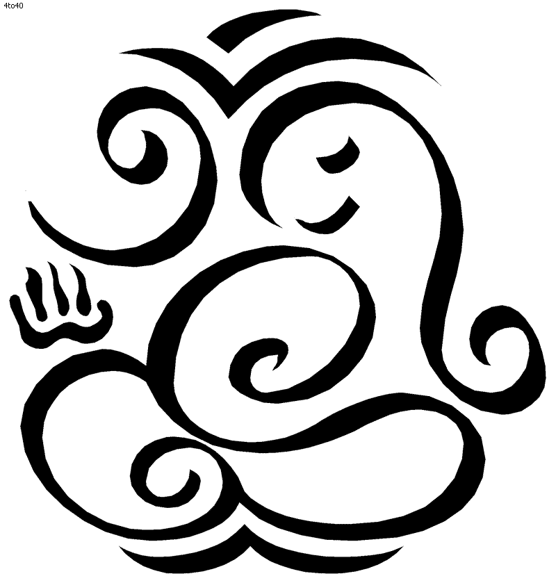 Ganesha Outline