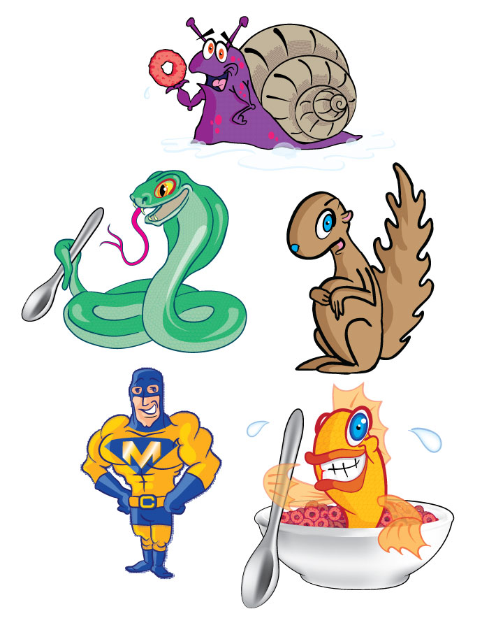 Cereal Box Characters