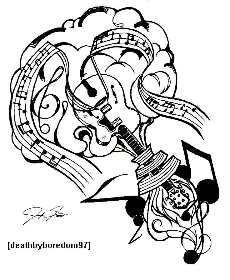 Music Drawings For Tattoos Images & Pictures - Becuo