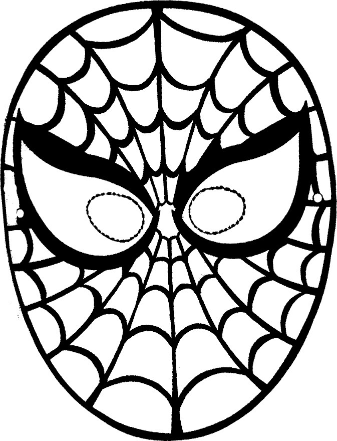 Spider Man Mask From Cardboard Templates - NextInvitation Templates