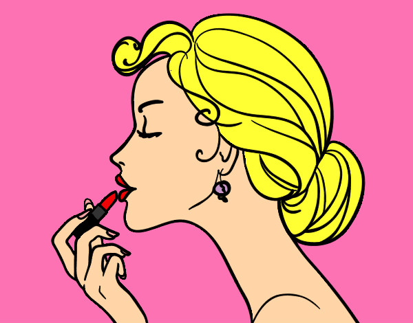 make up girl Colouring Pages