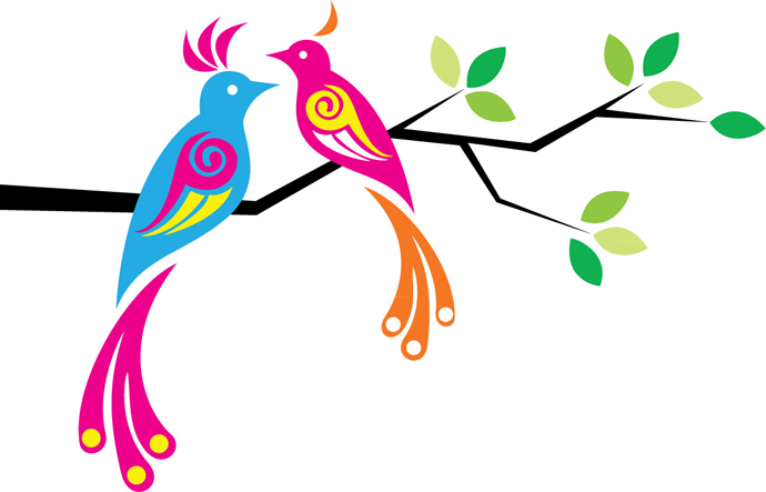 Colourful Bird Vector Art | Webby Dzine | Download Free Vector ...