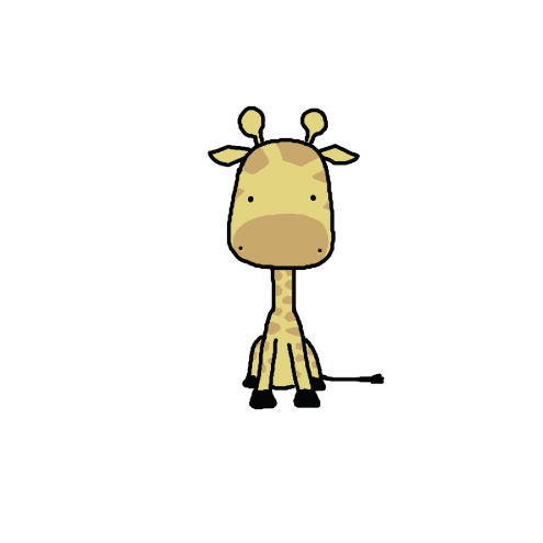 Cute Cartoon Giraffe | lol-rofl.com