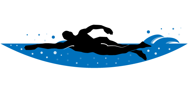 Swimmer Vector Clip Art Illustration | Free Vector Clip Art Images ...