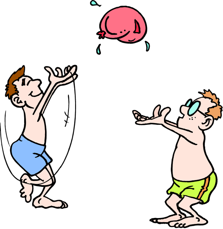 free clipart water balloon fight - photo #6