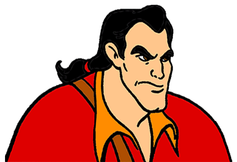 Gaston, Lefou and Village Girls Clipart from Disney's Beauty and ...