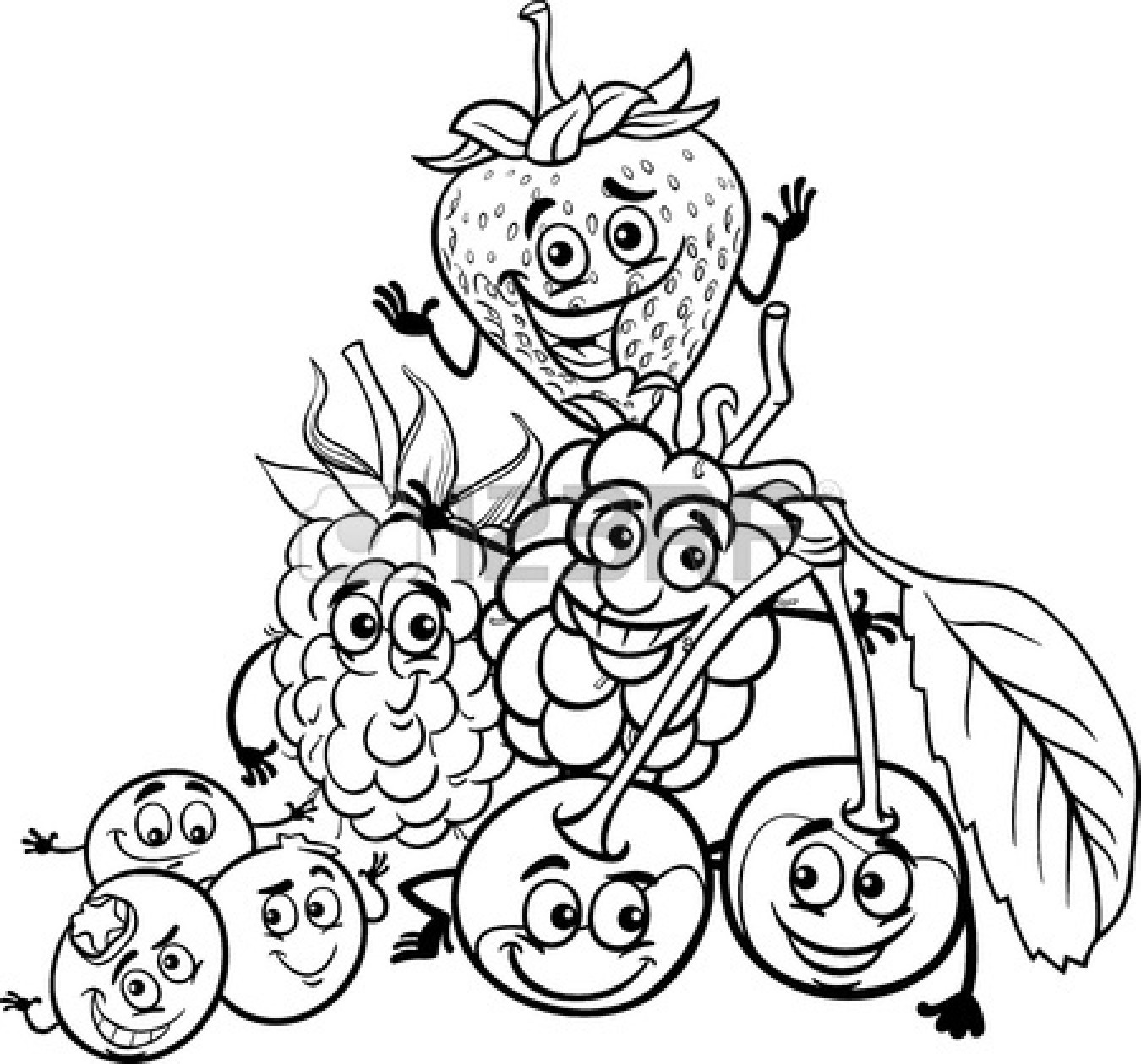 free fruit clipart black and white - photo #30