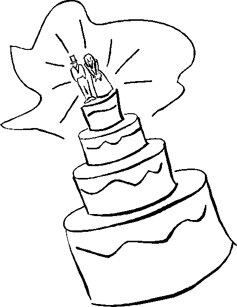 Elegant Wedding Cake Clipart | Clipart Panda - Free Clipart Images